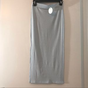 NWT pastel blue maxi skirt -O